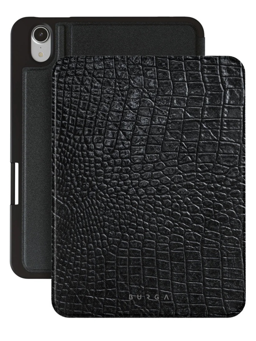 Black “Reapers Touch” Snakeskin iPad Mini Case (8.3 / A17 Pro / 6th Gen)